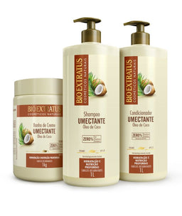 Kit Umectante (1L/Kg) Shampoo, Condicionador e Banho de Creme