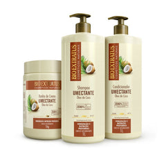 Kit Umectante (1L/Kg) Shampoo, Condicionador e Banho de Creme