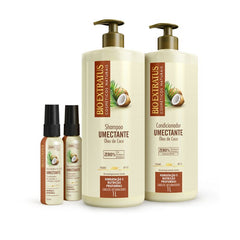 Kit Umectante (1L) Shampoo, Condicionador e Óleo Cremoso
