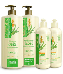 Kit Cachos (1L) Shampoo, Condicionador e Finalizador