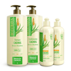 Kit Cachos (1L) Shampoo, Condicionador e Finalizador