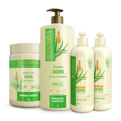 Kit Cachos (1L/Kg) Shampoo, Banho de Creme e Finalizador